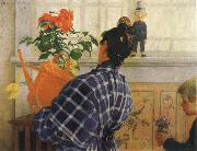 Carl Larsson The Artist-s Wife and Children painting
